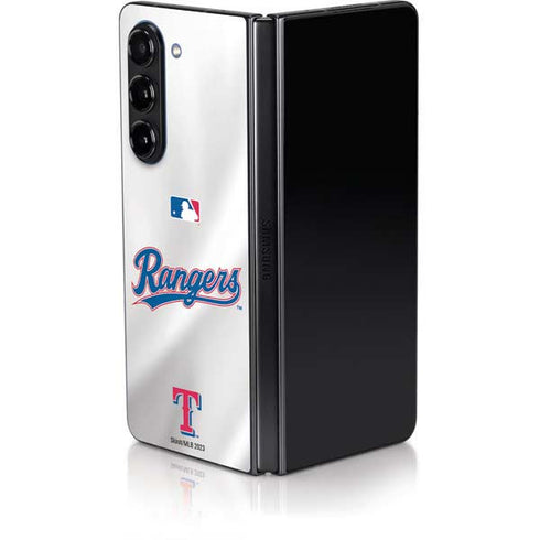MLB Texas Rangers Home Jersey Galaxy Z Fold5 5G Skin
